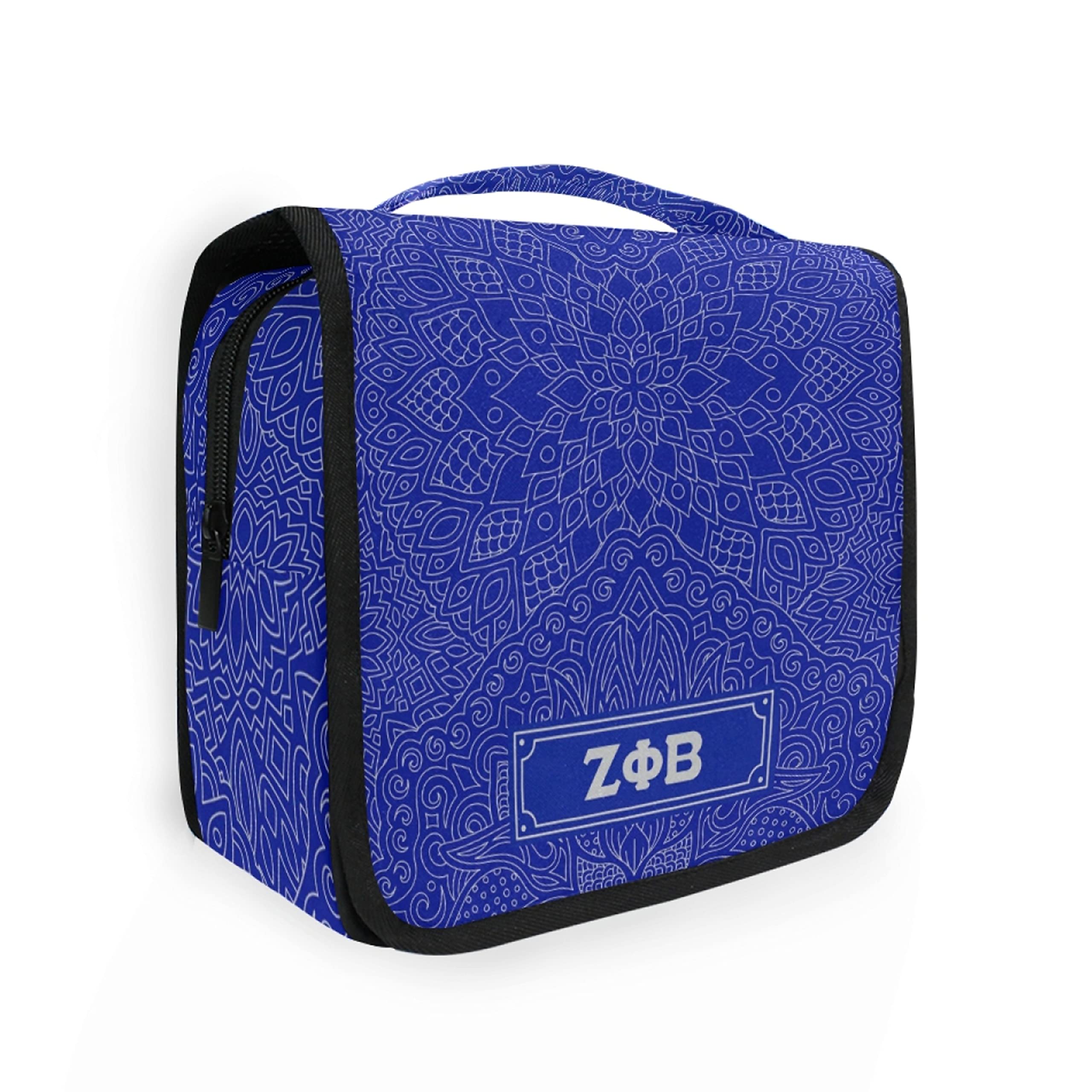 BBGreek Zeta Phi Beta Official Vendor - Toiletry Travel Bag Organizer - Zeta - Sorority Paraphernalia