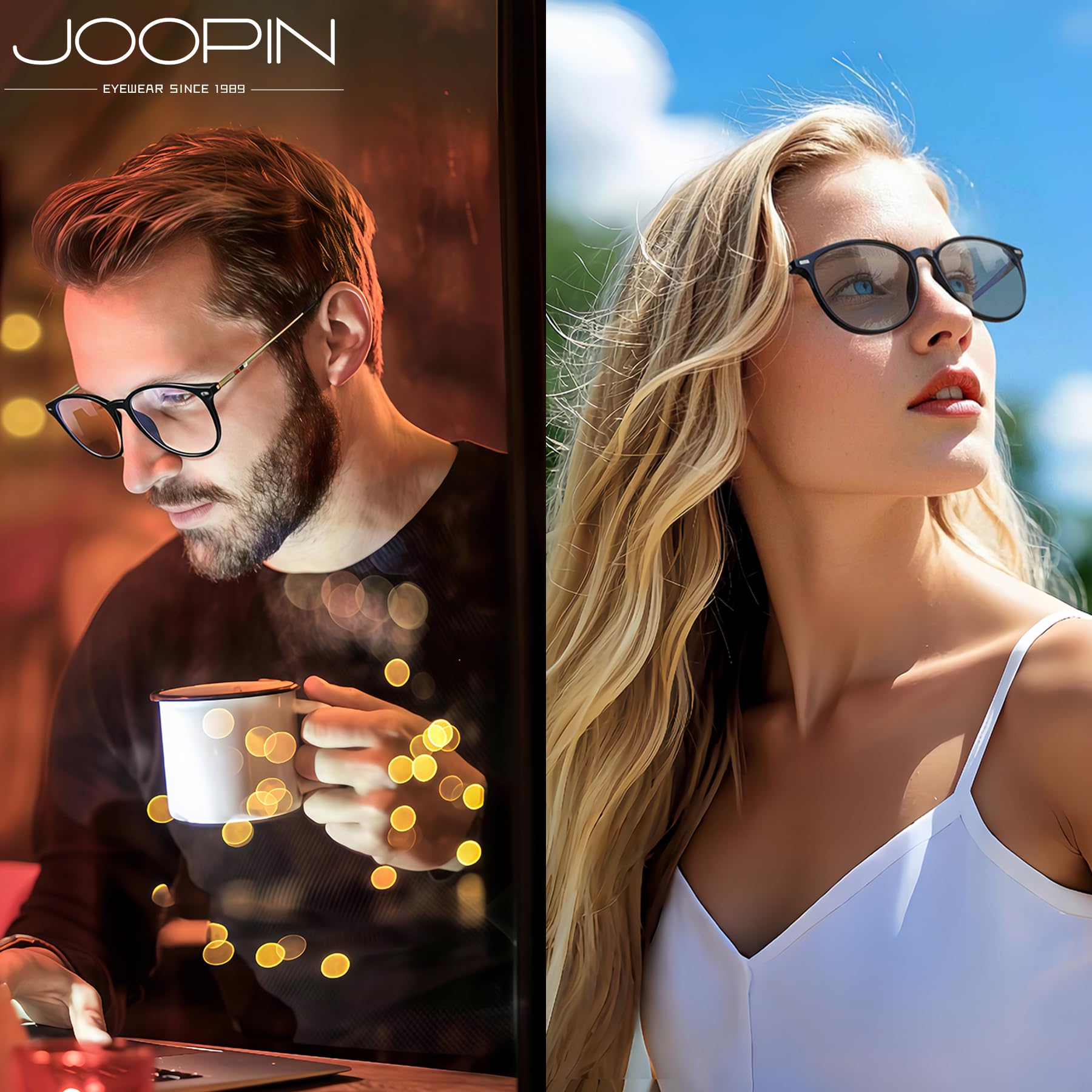 Joopin Lunettes anti Lumière Bleue pour Femme Protection Écran Anti-Fatigue pour Gaming et Ordinateur avec Filtre UV400