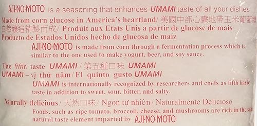 Miniatura 3 de Aji No Moto Ajinomoto Glutamato monosódico Umami Condimento 1601oz1 libra16 oz HALAL