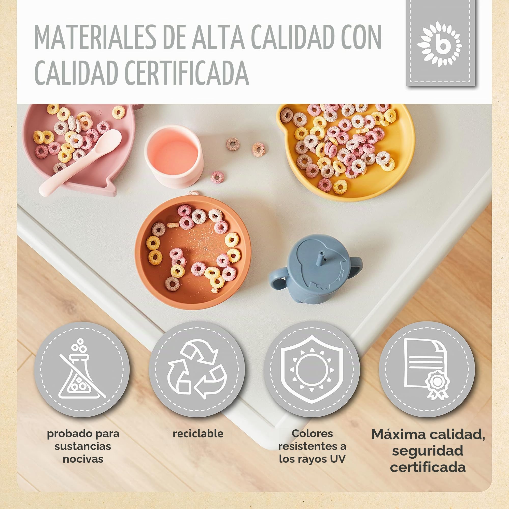 Bieco Mesa infantil con 2 sillas | para interior y exterior | mesa apilable y resistente a la inclinación | mesa de manualidades y pintura para niños
