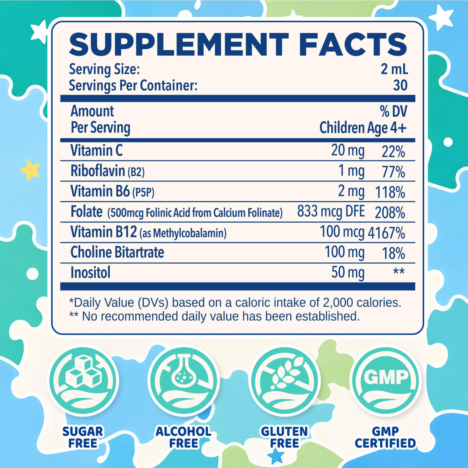 Liposomal Folinic Acid Drops for Kids, Folinic Acid Supplement — Amazon image 2