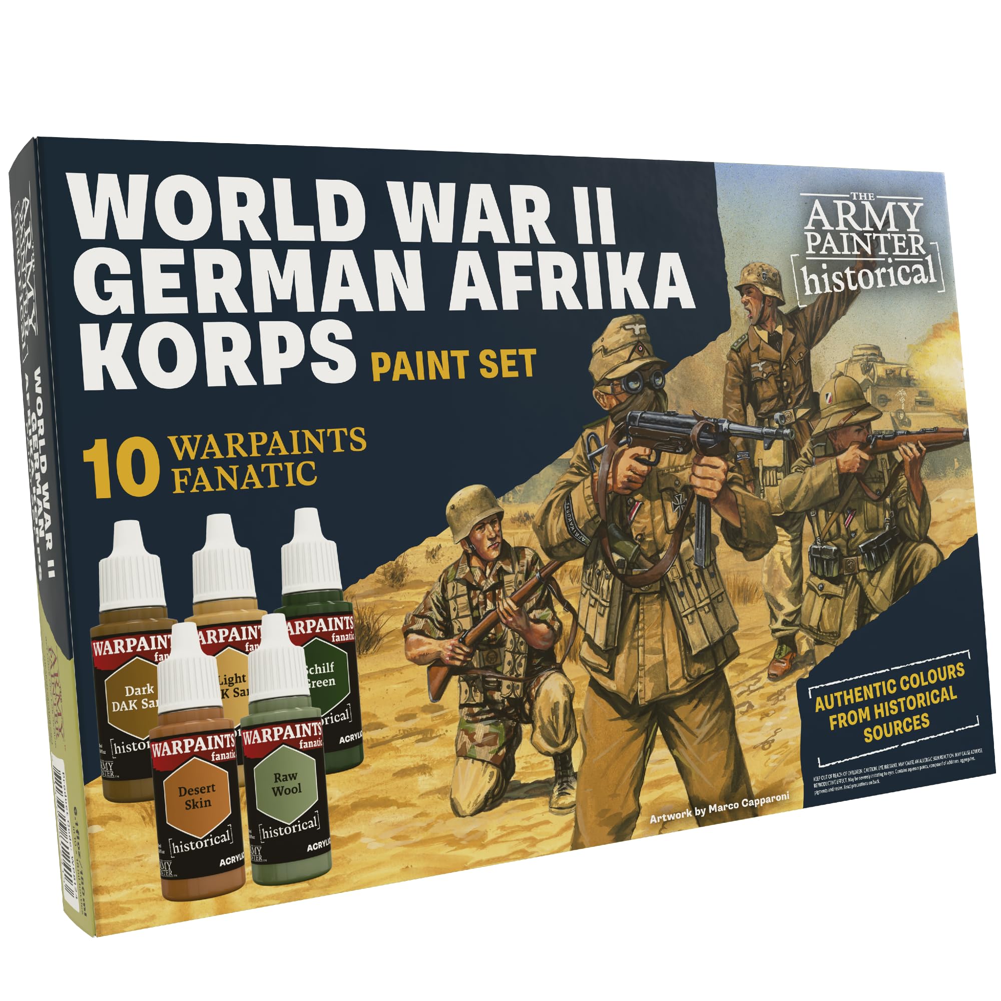 The Army Painter Historical WWII German Afrika Korps, 10x18ml Acrylic Paint