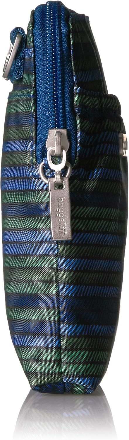 RFID Bryant Pouch Convertible Cross Body, Moss Stripe, One Size