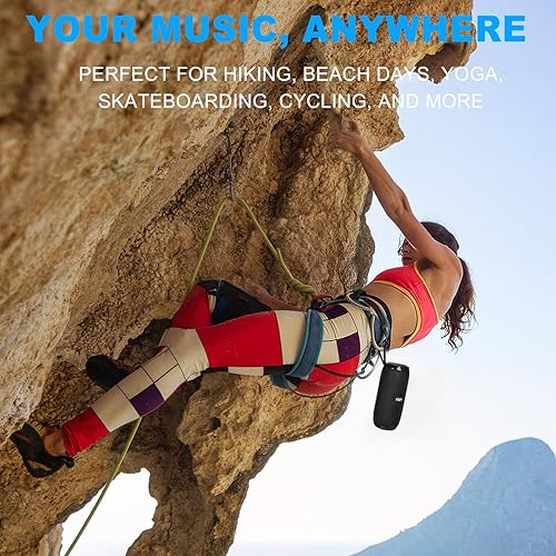 Miniatura 6 de Altavoz Bluetooth portátil pequeño, sonido estéreo fuerte de 10 W, altavoz inalámbrico pequeño para exteriores, emparejamiento TWS, BT5.3,