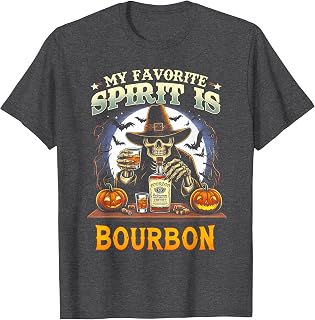 My Favorite Spirit is Bourbon Lover Halloween Costume Party T-Shirt