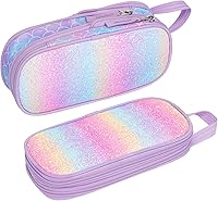 Vista 26 de Estuche para lápices Bagseri para niños - Bonito estuche para lápices para niños, estuche organizador de lápices de gran capacidad para estudiantes