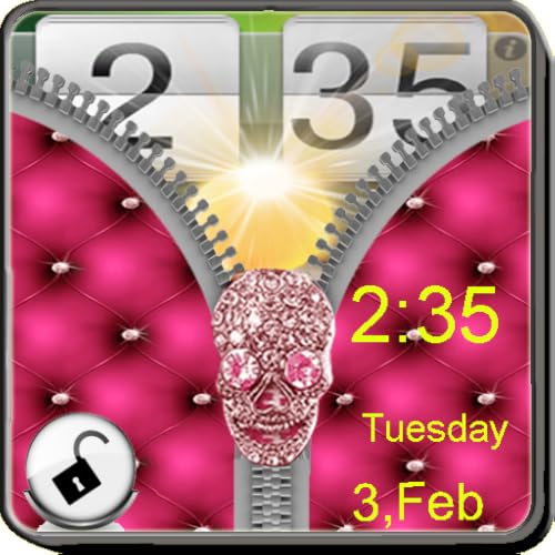 Skull Zipper Screen Lock - //medicalbooks.filipinodoctors.org