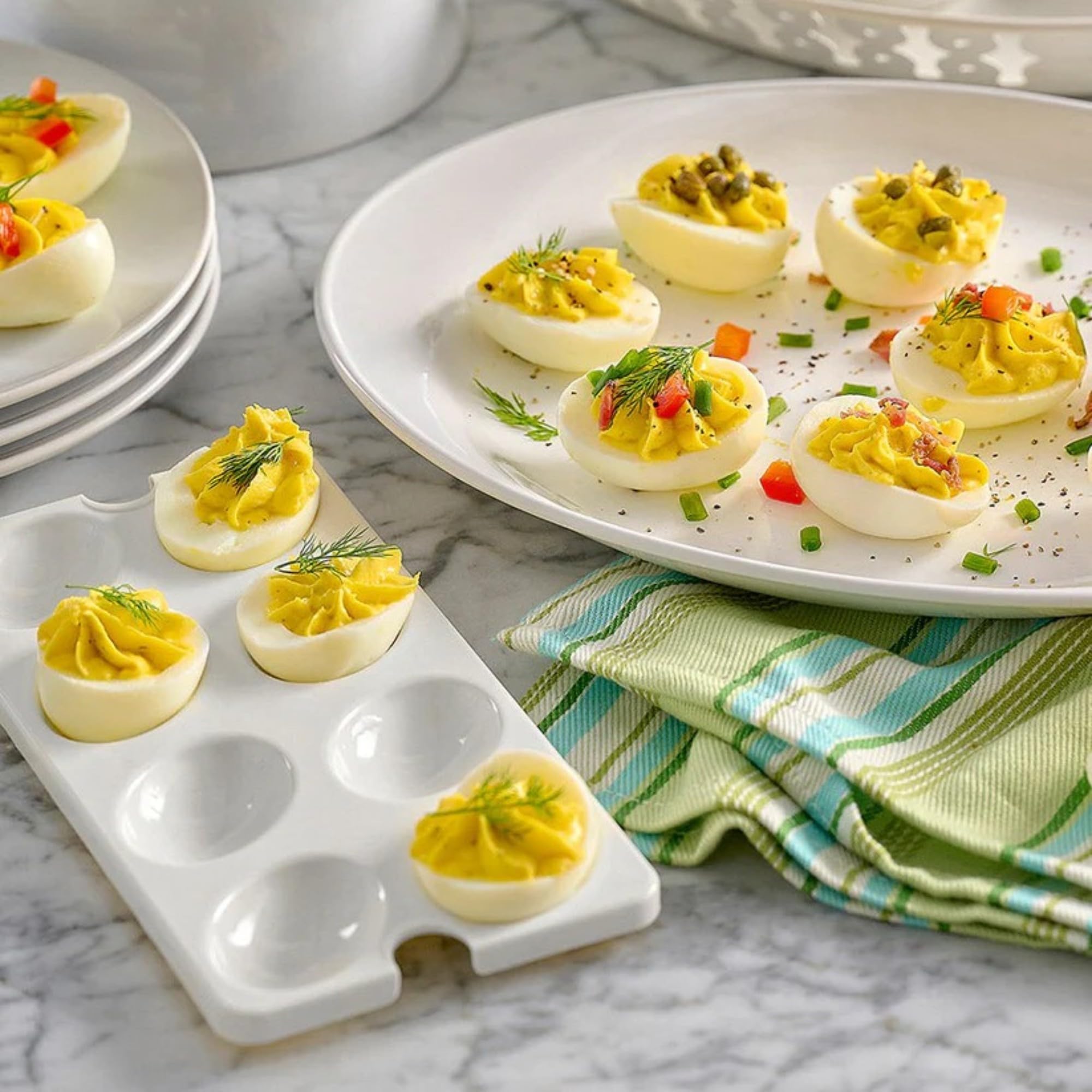 Tupperware Deviled Egg Tray oder Einsätze für Deli Keeper
