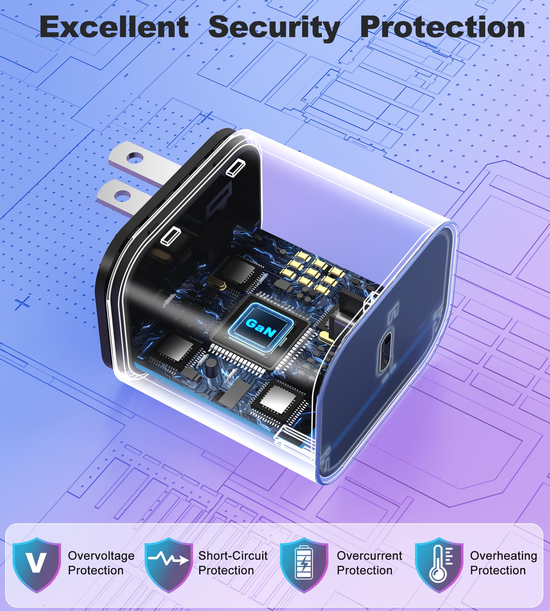 65W USB-C Fast Charger for Nintendo Switch 2/1/OLED/Lite & Steam Deck/OLED, 6.6FT Cable PD3.0 GaN Tech, Original Quality Replacement Switch 2 AC Adapter, Supports 4K TV Mode, for Xbox X Controller