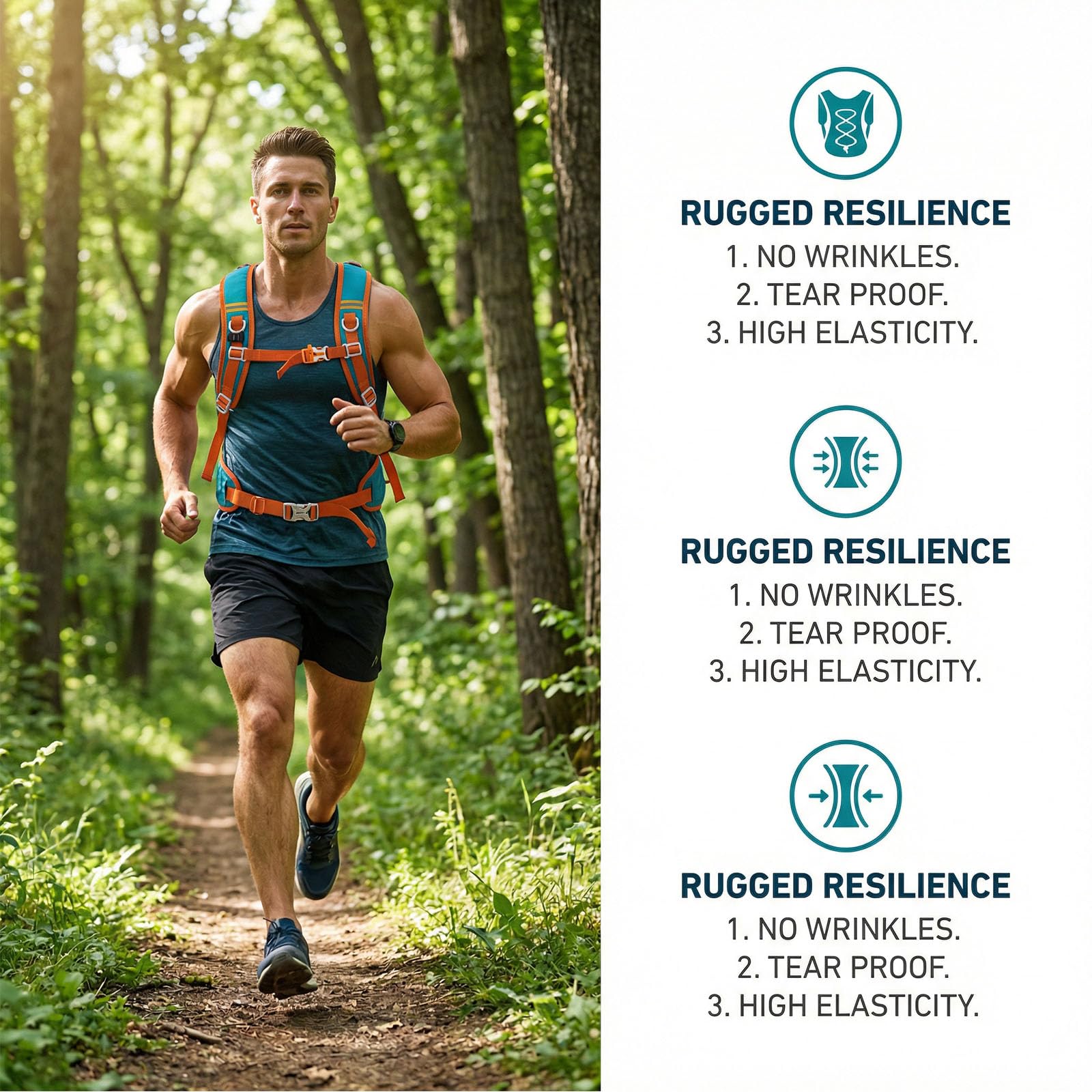 Zimoer Plecak rowerowy 7L, pokrowiec na plecak na deszcz na zewnątrz, mały plecak rowerowy z siatką kask, męski i damski plecak rowerowy MTB, do pieszych wycieczek rowerowych na kemping, Niebieska