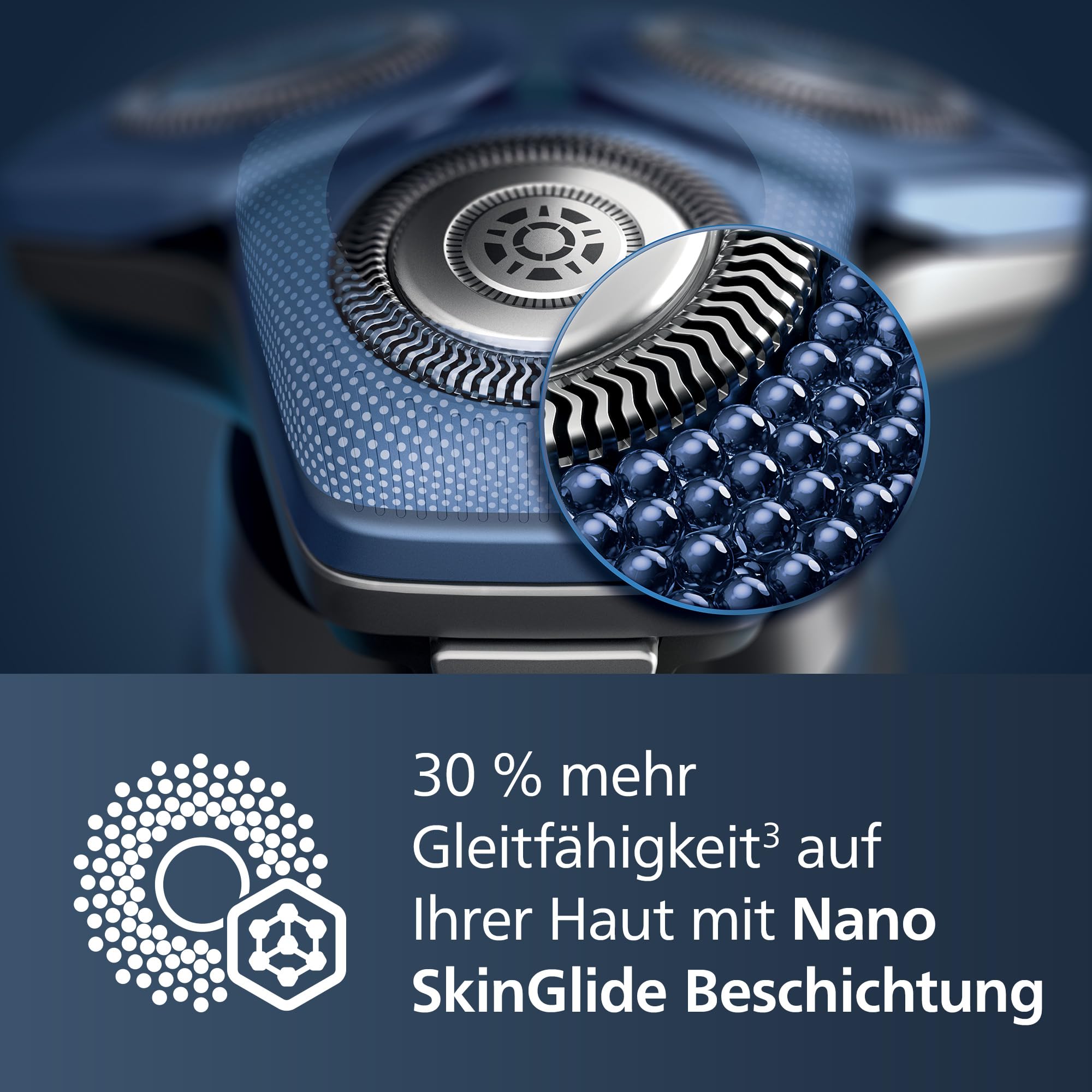 PHILIPS Shaver Series 7000 – Elektrischer Rasierer für Herren, Nass- und Trockenrasierer mit aufklappbarem Trimmer, Ladestation & Reiseetui (Modell S7887/35)