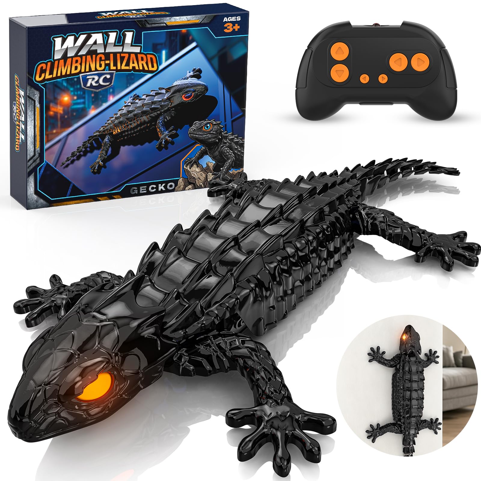 Photo 1 of Loueouv RC Wall Climbing Gecko, Rechargeable Remote Control Robot for Kids