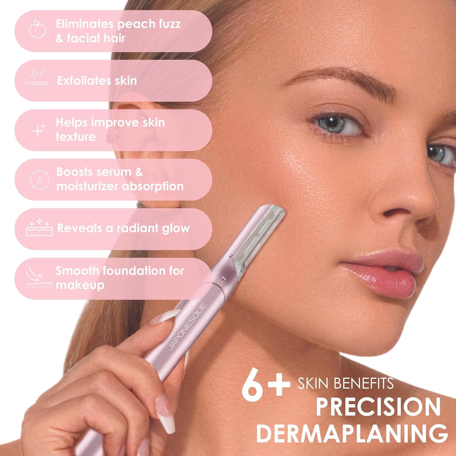 JAPONESQUE SKINTherapy LumeBlade Facial Dermaplane Razor with Replacement Blade Refills
