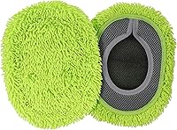 Vista 1 de SLIIMU Paquete de 2 repuestos de repuesto de cabezal de microfibra de felpilla para trapeador de polvo de pared de 66 pulgadas con mango largo