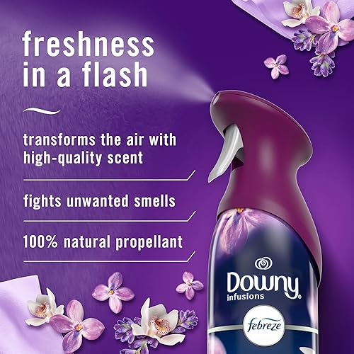 Miniatura 2 de Febreze Air Mist - Ambientador en aerosol, espray que combate el olor, ambientadores para el hogar y el baño y la cocina, lata de aerosol, aroma