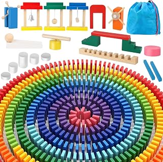 Domino-Holzbausteine bunt, Herefun