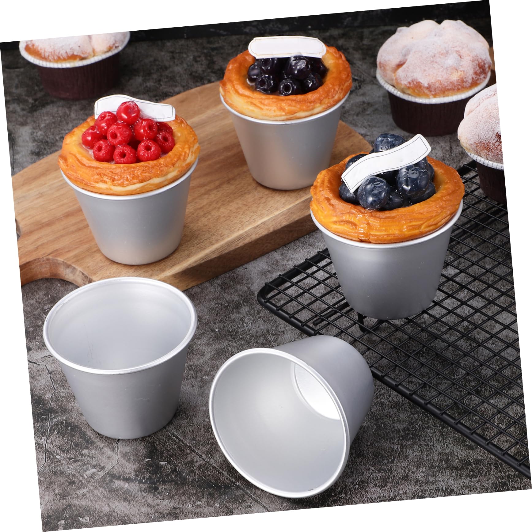 40pièces Moules à Pudding Et Moules Antiadhésifs Pour Muffins Desserts Et Gâteaux Ustensiles De Pâtisserie Et