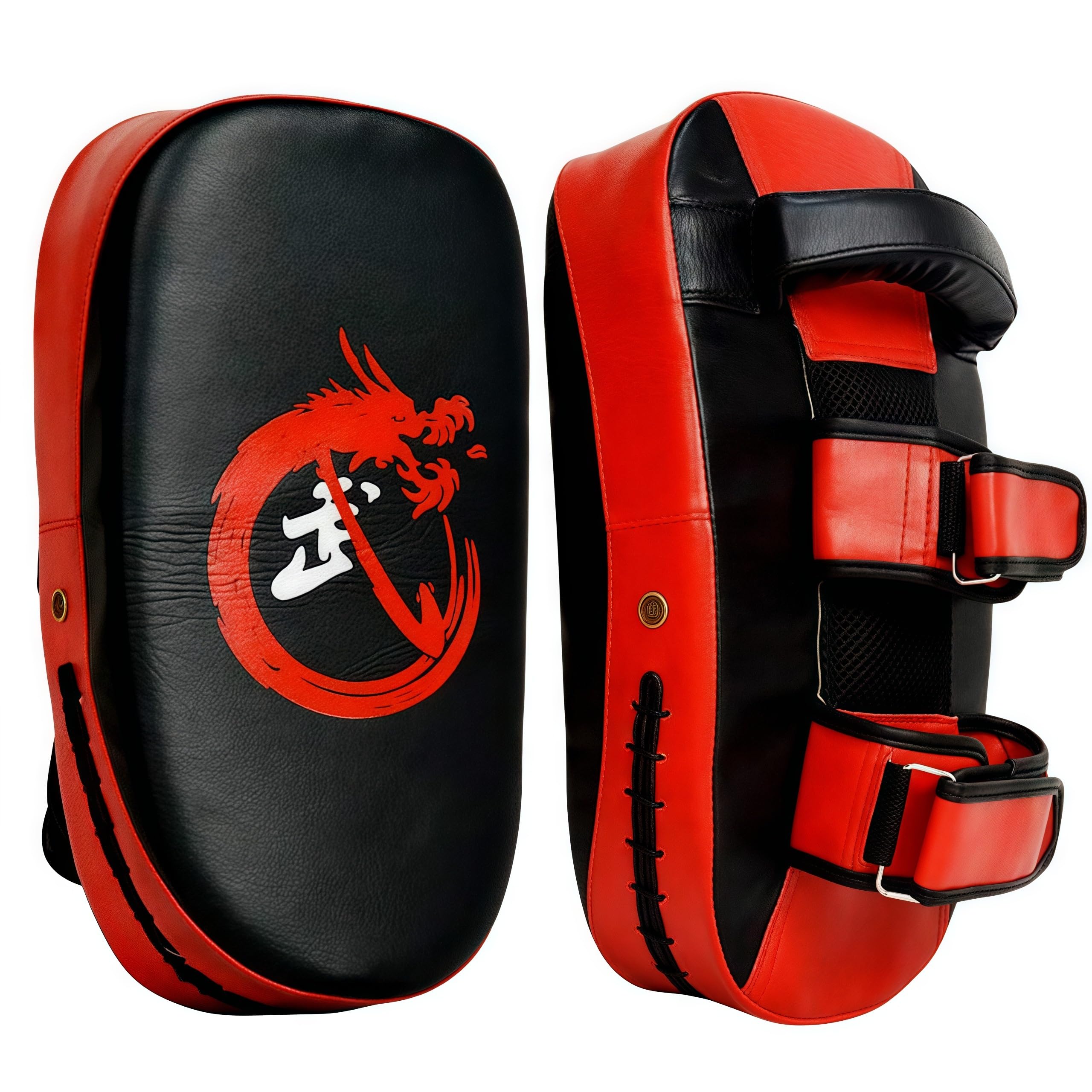 Curved Muay Thai Pad Kicking Shield Training Equipment Kick Muay Thai Pad Kickboxing Strike Coaching Martial Arts（Sold Individually）
