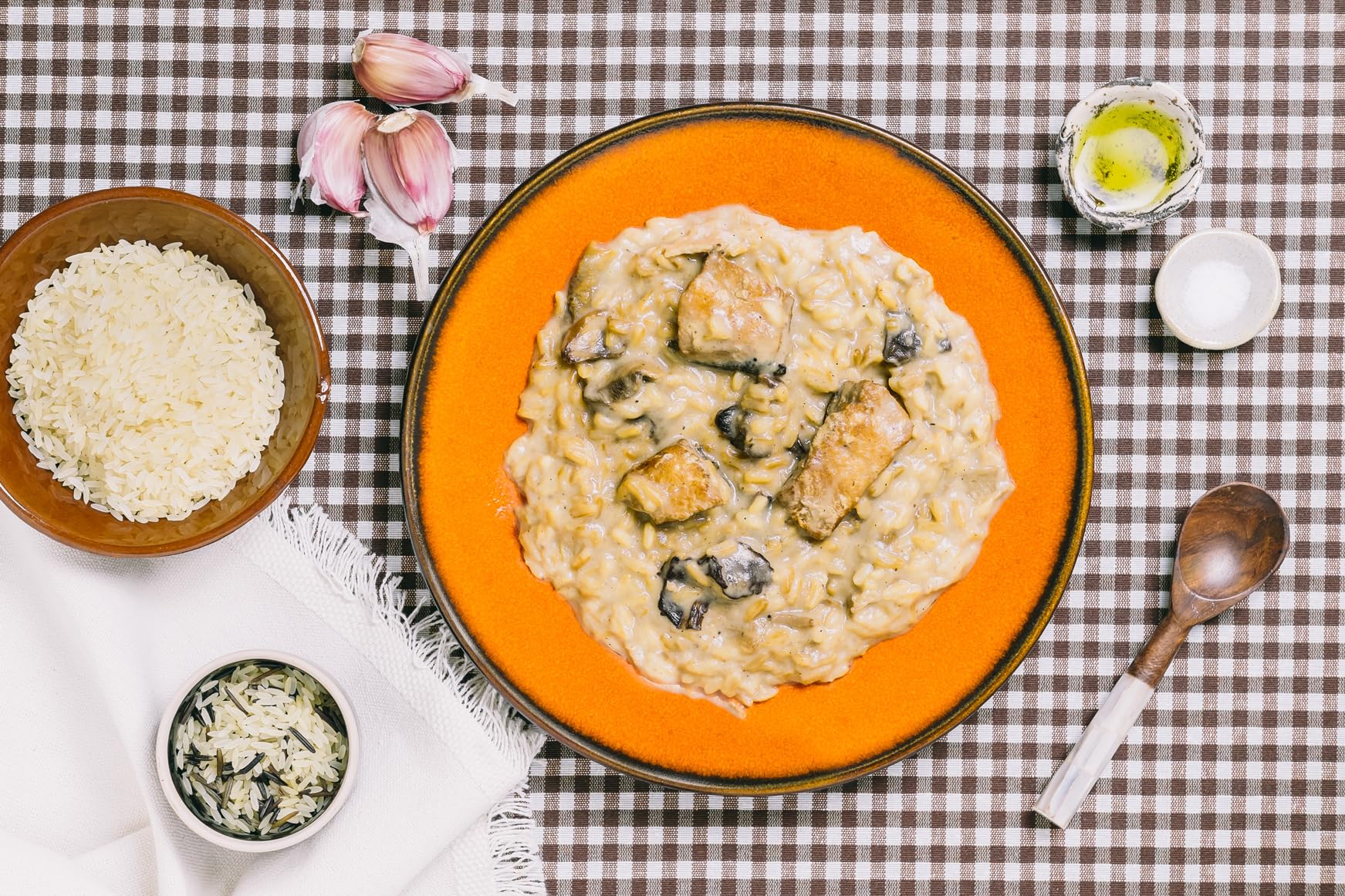 Forestia - Risotto de salmón y hongos - Autocalentamiento