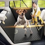 Extendeur de siège arrière pour chiens, Housse de siège de voiture pour chien lourd pour siège arrière et brochette agressive, Grande housse de siège pour voiture de fond dur pour chiens , Hamac pour chien pour voiture , SUV, Camion