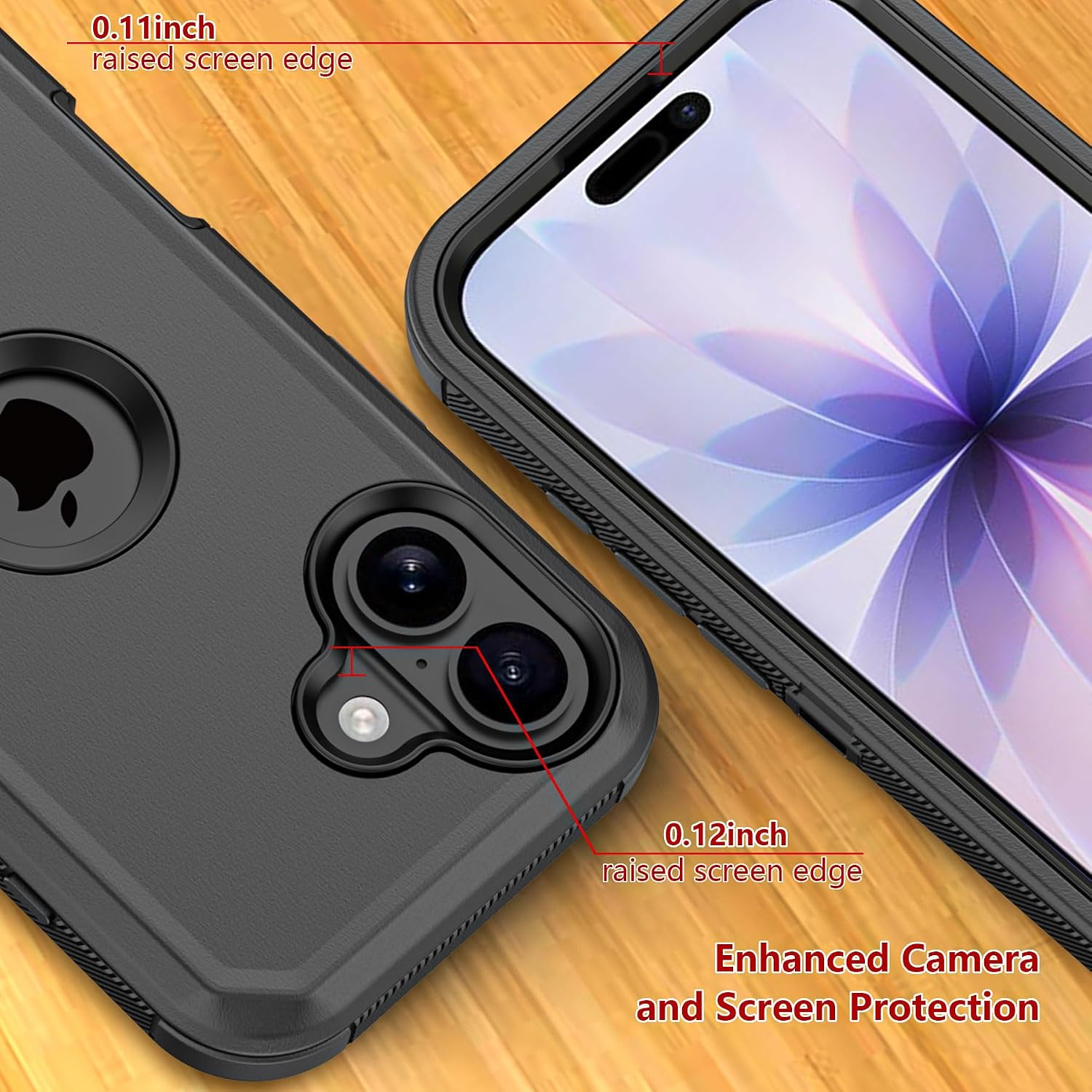 Phone Case for iPhone 17 Case,Heavy Duty Hard Shockproof Armor Protector Case Cover with Belt Clip Holster for Apple iPhone 17 5G 2025 Phone Case (Black)