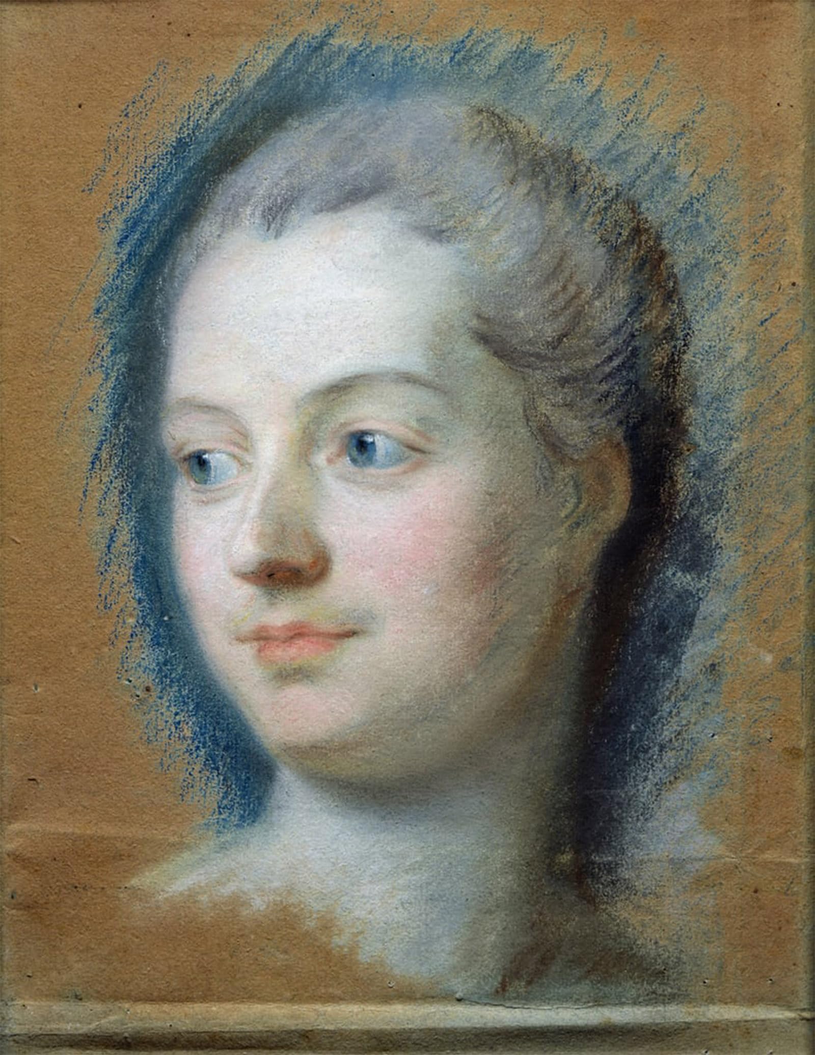 ARTXLXXBN Famous Painting Art Wall Decor Abstract Art Picture Portrait of Madame De Pompadour by Maurice Quentin De La Tour Animal Pictures for Home Decor 60x90cm