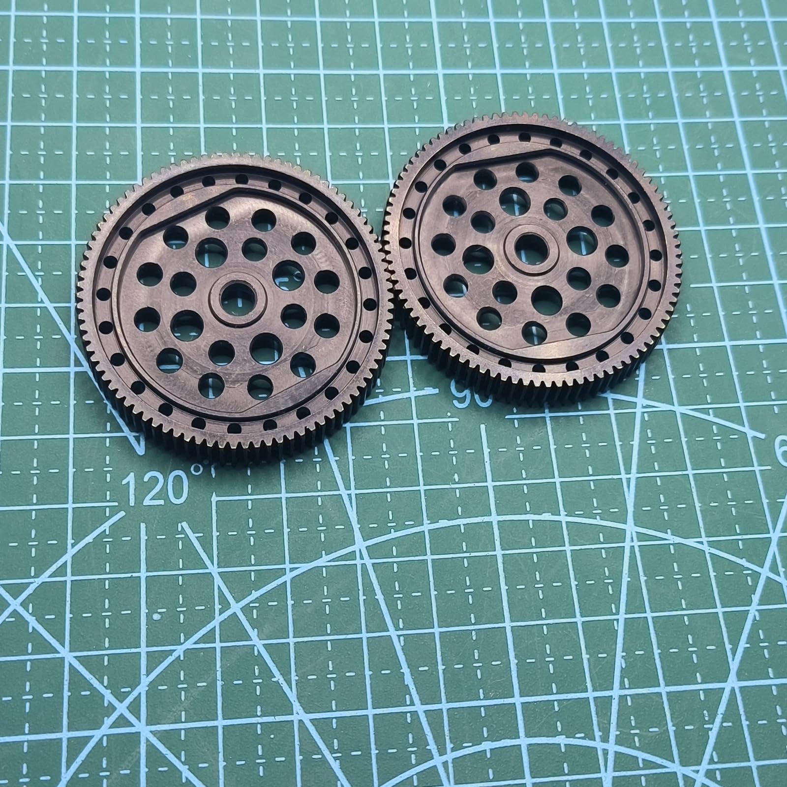 ADORLY 2Pcs HD Steel 48P 87T Spur Gear for 1/10 ECX 2WD Boost Buggy Circuit Stadium Truck Ruckus Monster Tuck Torment Short Course Upgrade Parts