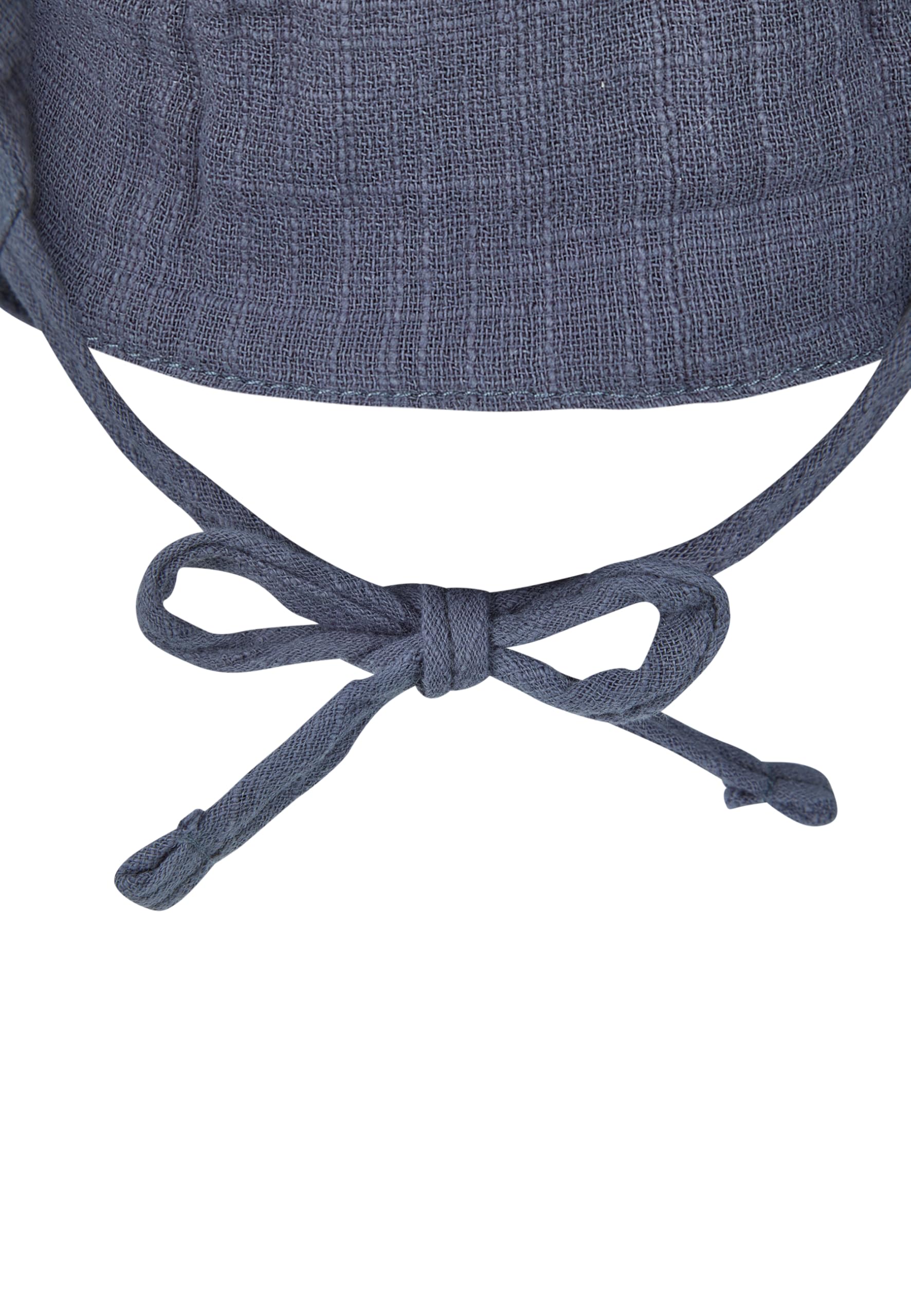 Sterntaler Schirmmütze Nacken Uni - Jungen Mütze mit kleinem Nackenschutz und Bindeband - Sommermütze aus luftigem Baumwoll Musselin - Sonnenhut - Baby und Kinder Kopfbedeckung