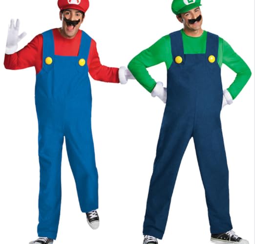 Amazon.co.jp: [RemeeHi] マリオ ルイージ コスプレ衣装 「 All