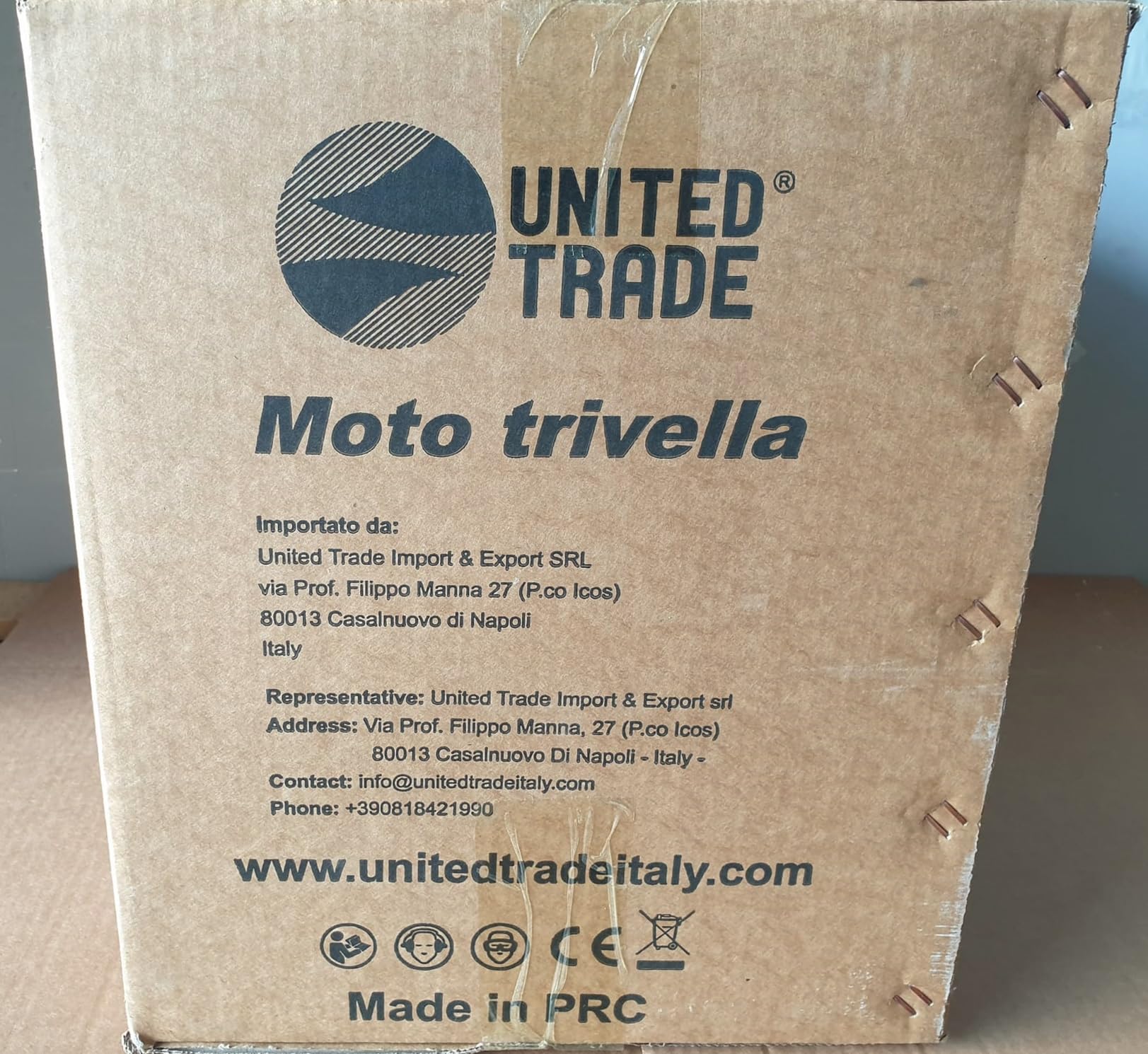 MOTOTRIVELLA AMMORTIZZATORE +PROLUNGA +OCCHIALI +CUFFIE ASCOPPIO 52ccUNITED TRADE
