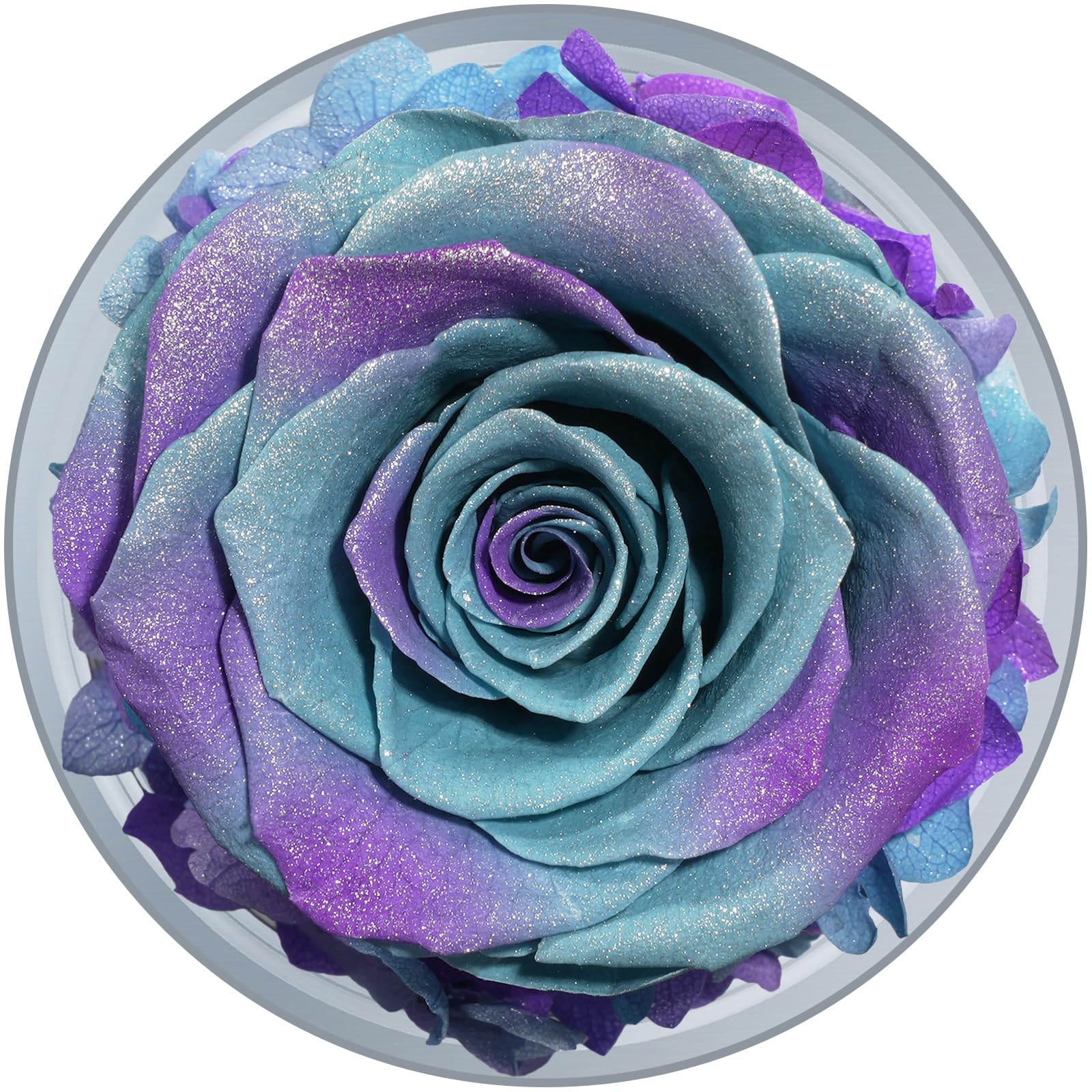 Rose Éternelle Avec Ange En Verre - Cadeau Maman Romantique - Boîte Cadeau