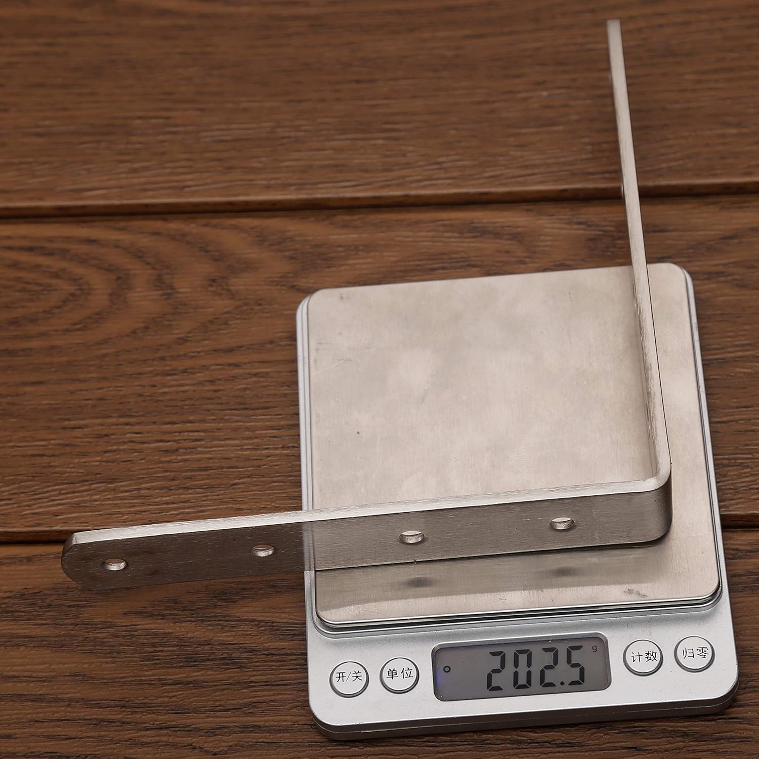 WEBI L Brackets Corner Bracket,90 Degree Stainless Steel Corner Brace- 8 Packs 4 mm Thick 6" X 6",Heavy Duty Shelf Brackets Right Angle Bracket for Shelf, Wood, Furniture, Brushed Nickel