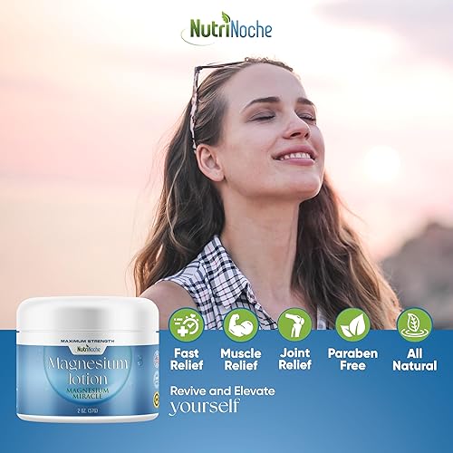 Miniatura 4 de NutriNoche Loción de magnesio - Crema de magnesio para dormir y rejuvenecer el descanso - Fórmula tópica de nano magnesio - Calmar y enfriar