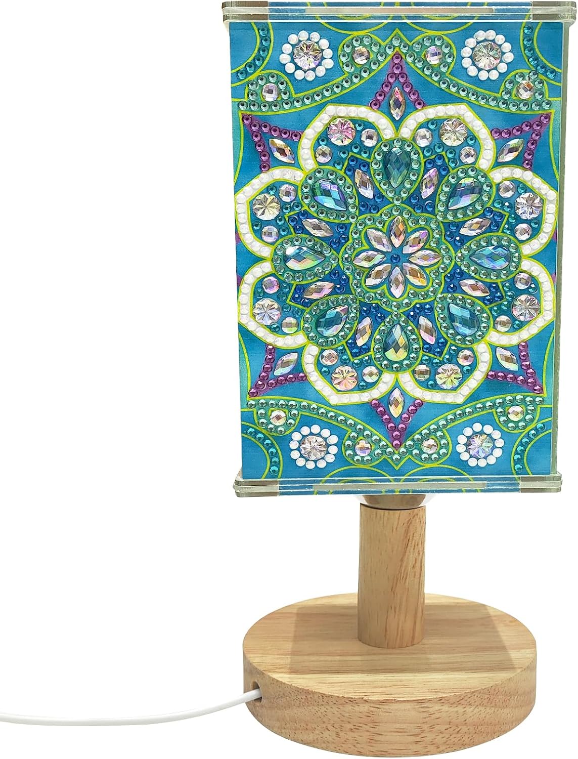 LUSandy Green Mandala Diamond Painting Night Light Kits DIY