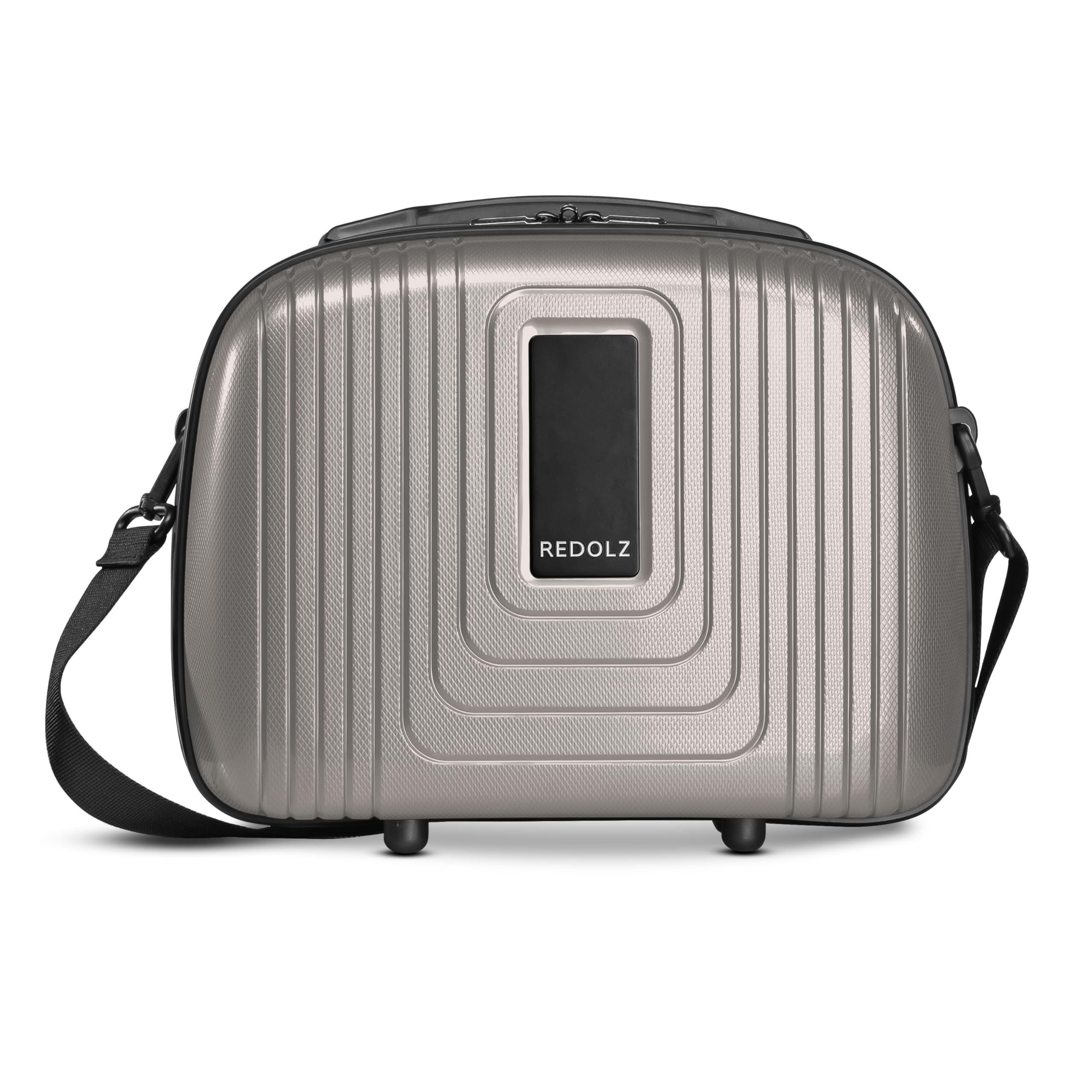 REDOLZ Hartschalen Handgepäck Kosmetik-Koffer 34 x 17 x 27 cm, 14 Liter, leichtes PP-Beauty Case mit Aufsteckfunktion