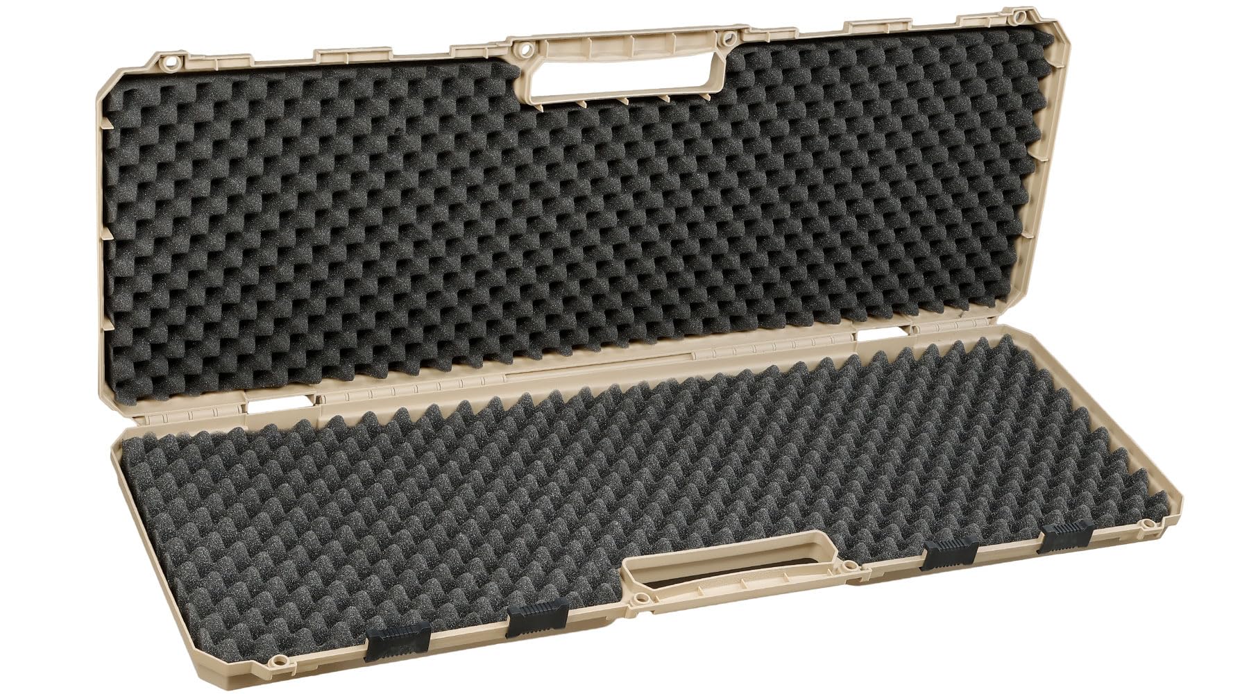 Hard-Case Waffenkoffer – Robuster Polymer-Koffer mit Schaumstoff-Inlay, stapelbar & abschließbar – für Gewehr & Pistole