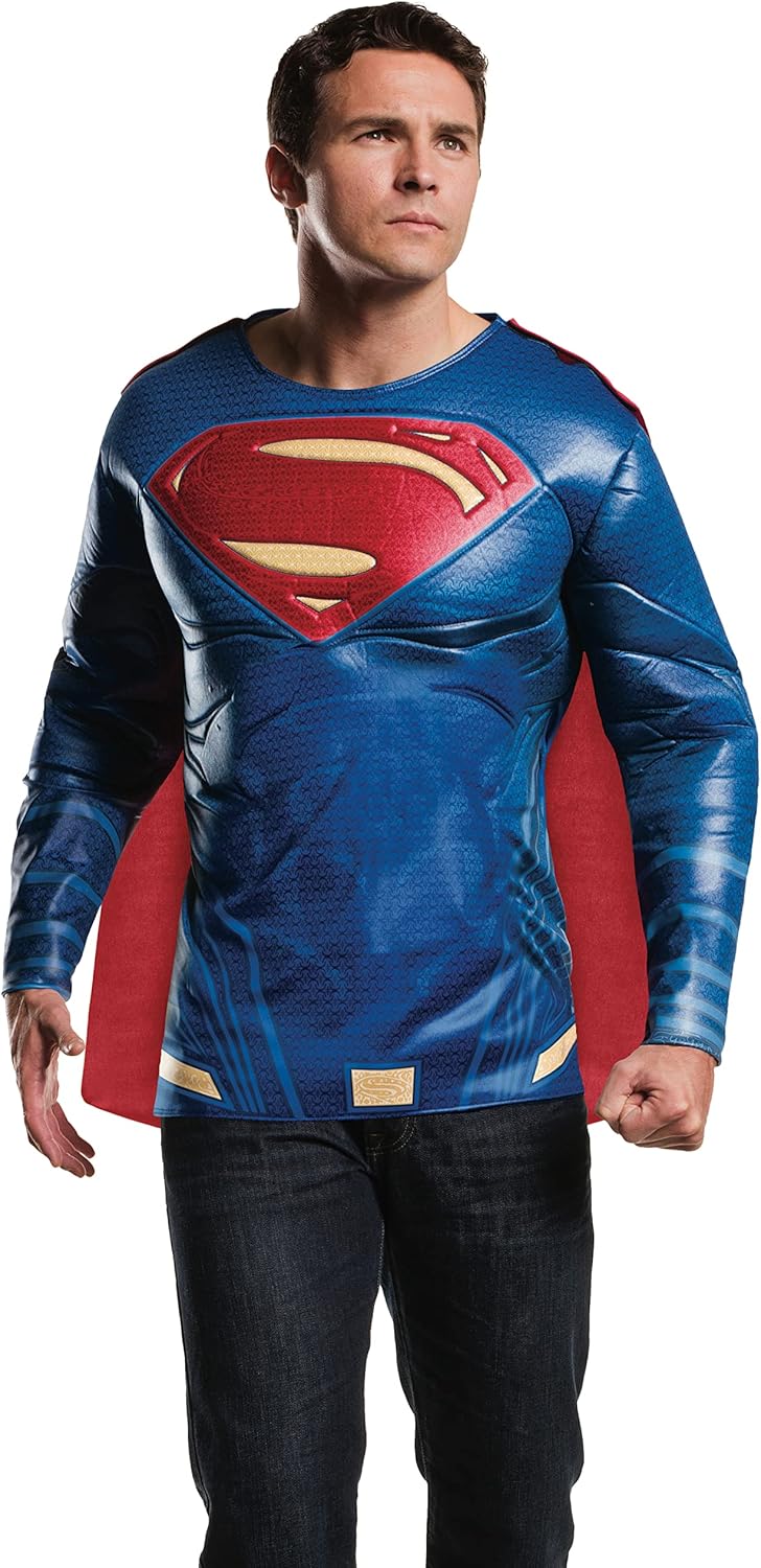 Rubie's Men's Batman v Superman: Dawn of Justice Superman Muscle Chest Top