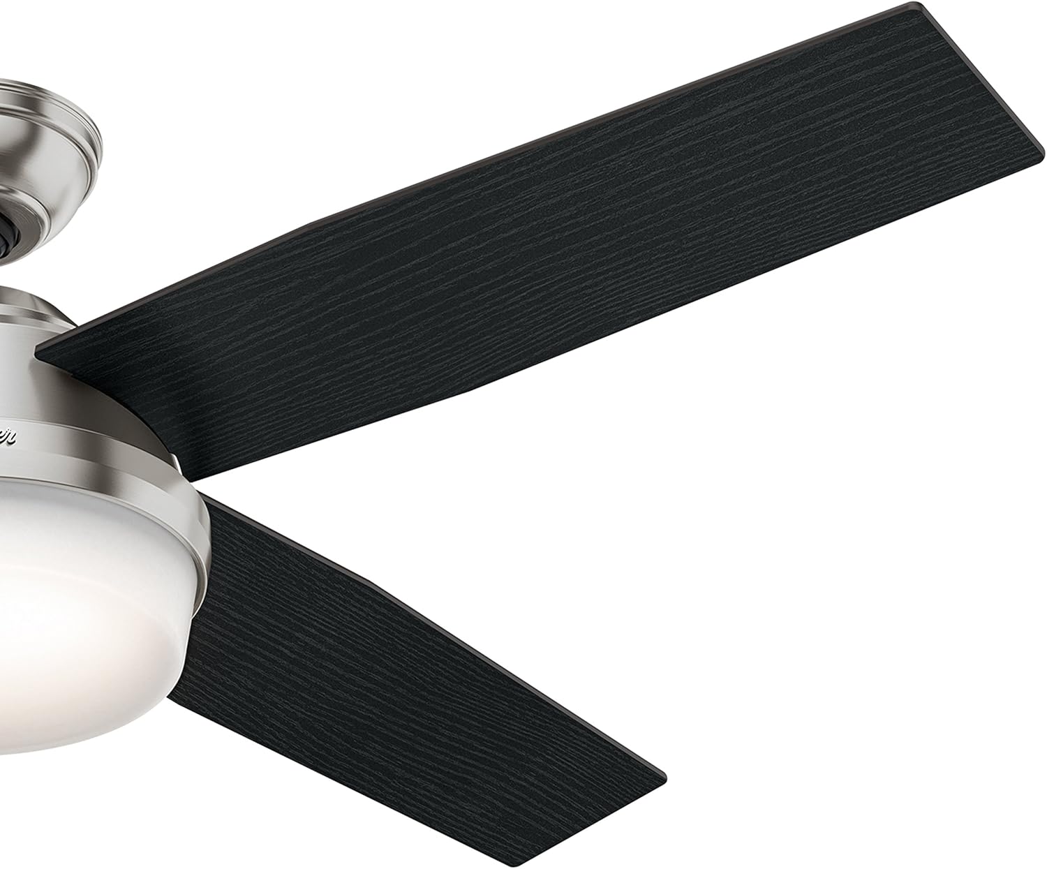 Hunter Fan 52 inch Brushed Nickel Contemporary Ceiling Fan with LED Light Kit and Remote Control (Renewed)