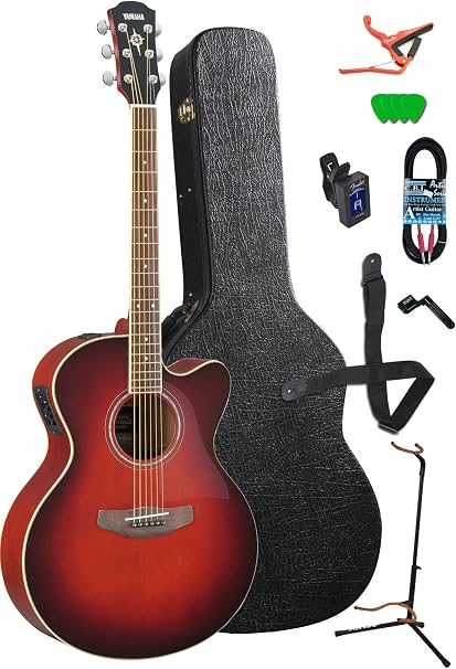 Amazon.com: Yamaha cpx500ii Electroacústico – Guitarra rojo oscuro Sunburst  : Instrumentos Musicales