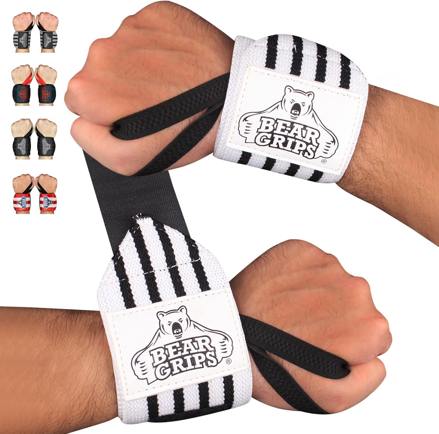 Bear Grips Wrist Wraps, Superior Wrist Wraps for Weightlifting Men