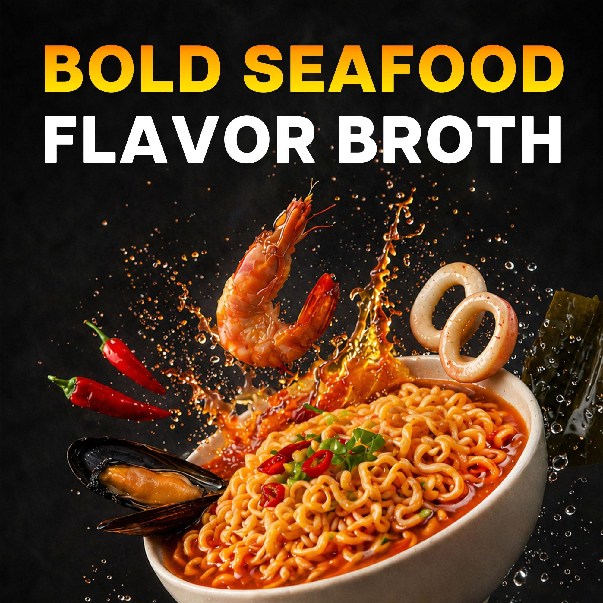 Nongshim Neoguri Noodles, Spicy Seafood, 4.2 Ounce (Pack of 10)