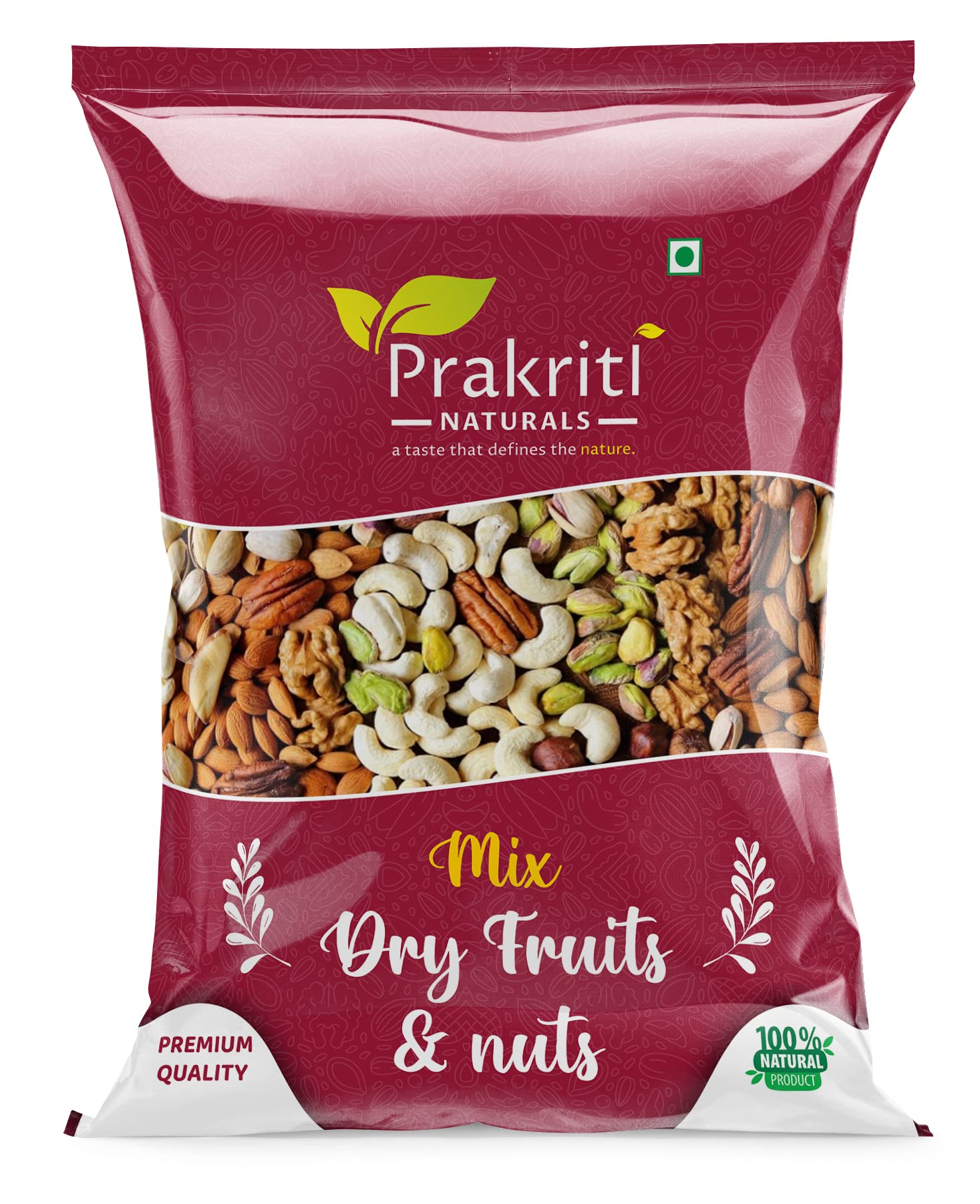 Prakriti Naturals® Mix Dry Fruits and Nuts,[Almonds, Cashews, Raisins, Dry Figs, Pistachios, Walnut Kernels] Healthy Gift Hamper for Every Occasion Fresh and Healthy Dry Fruits (500 Grams) (B09RHLYDJ1) Amazon Price History, Amazon Price Tracker