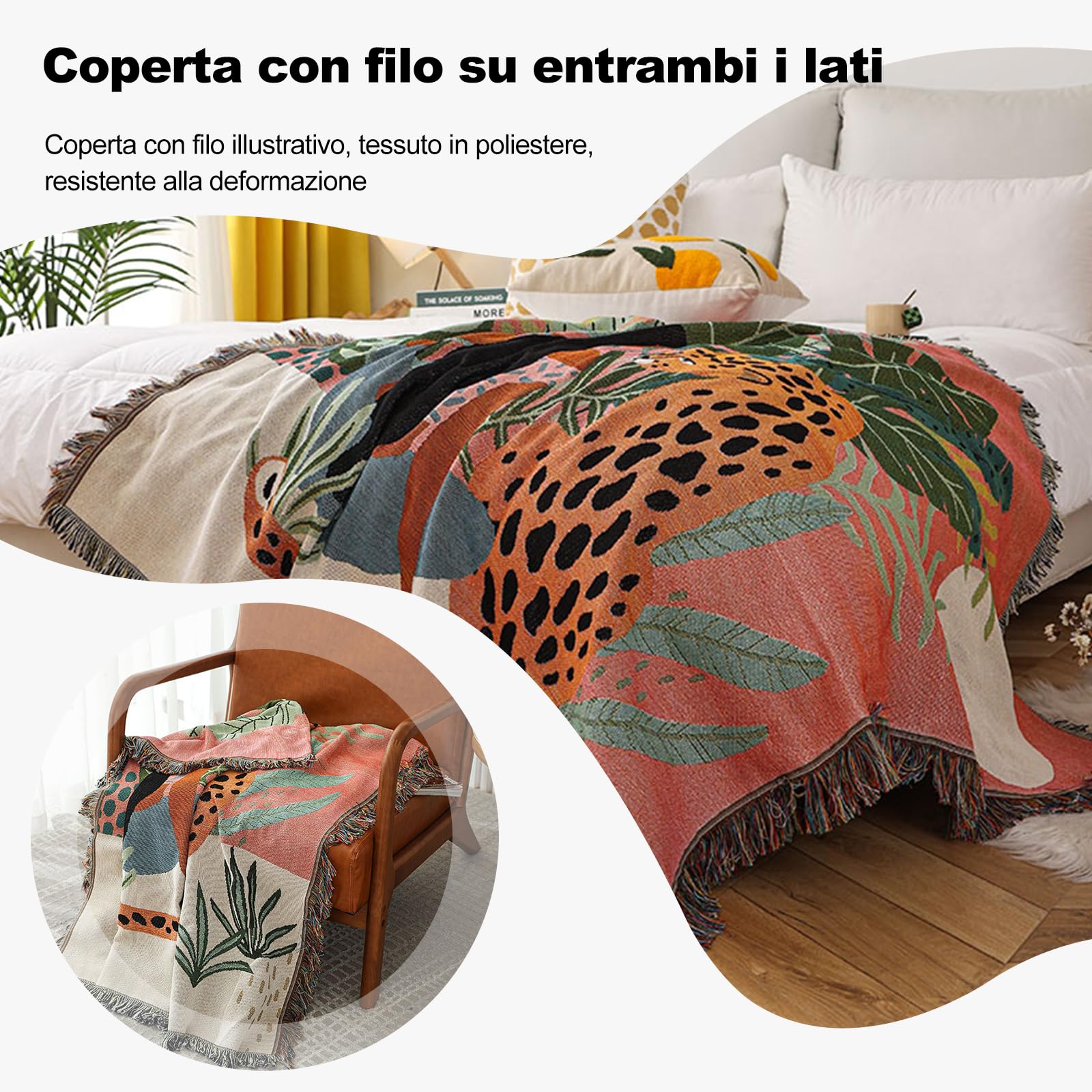 Ergocar coperto in jacquard, soffice nappa, sottile e confortevole, viaggio morbido e caldo, per camera da letto, soggiorno, ufficio