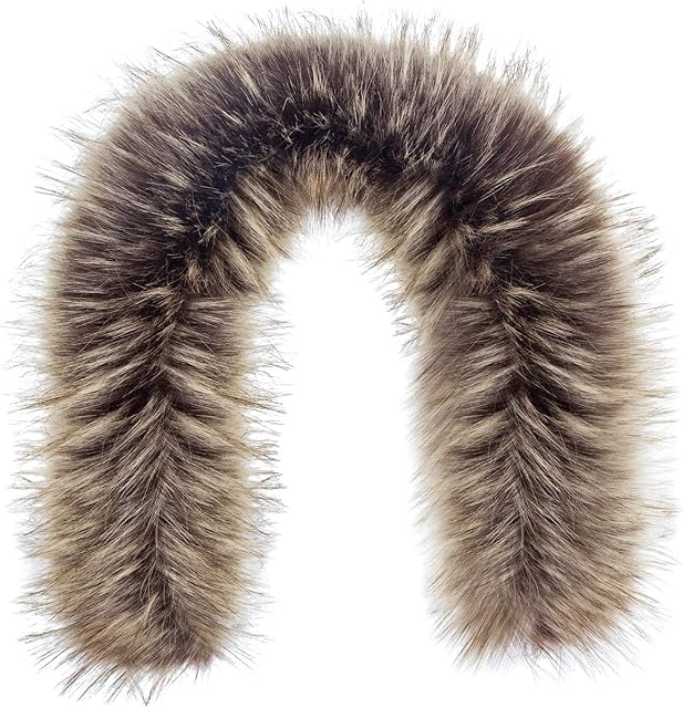 Futrzane Faux Fur Trim For Hood Replacement - Buttons Included