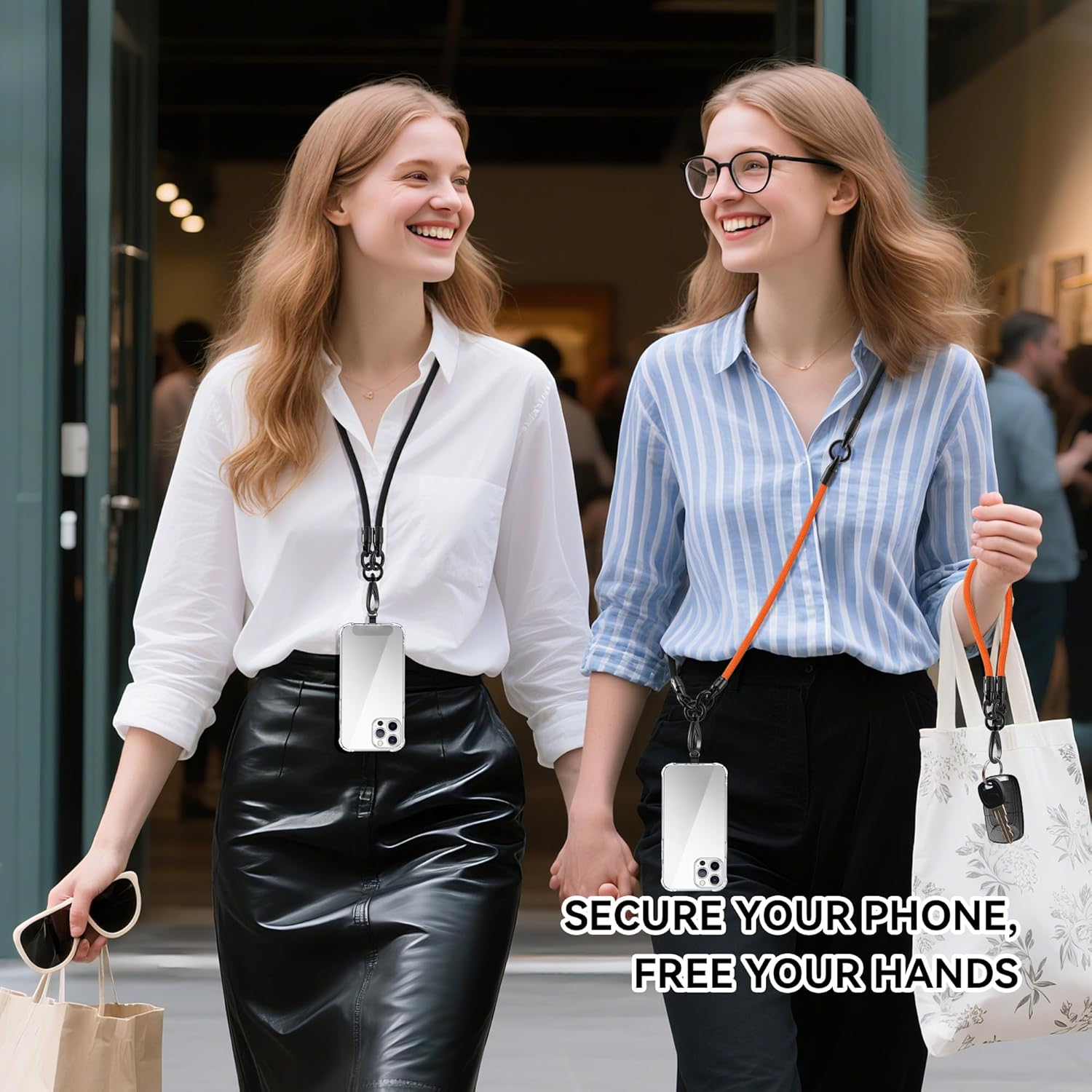 3-in-1 Phone Lanyard Anti Theft Phone Strap Wrist Strap Cell Phone Lanyard, Compatible with Most Smartphones - Image 6