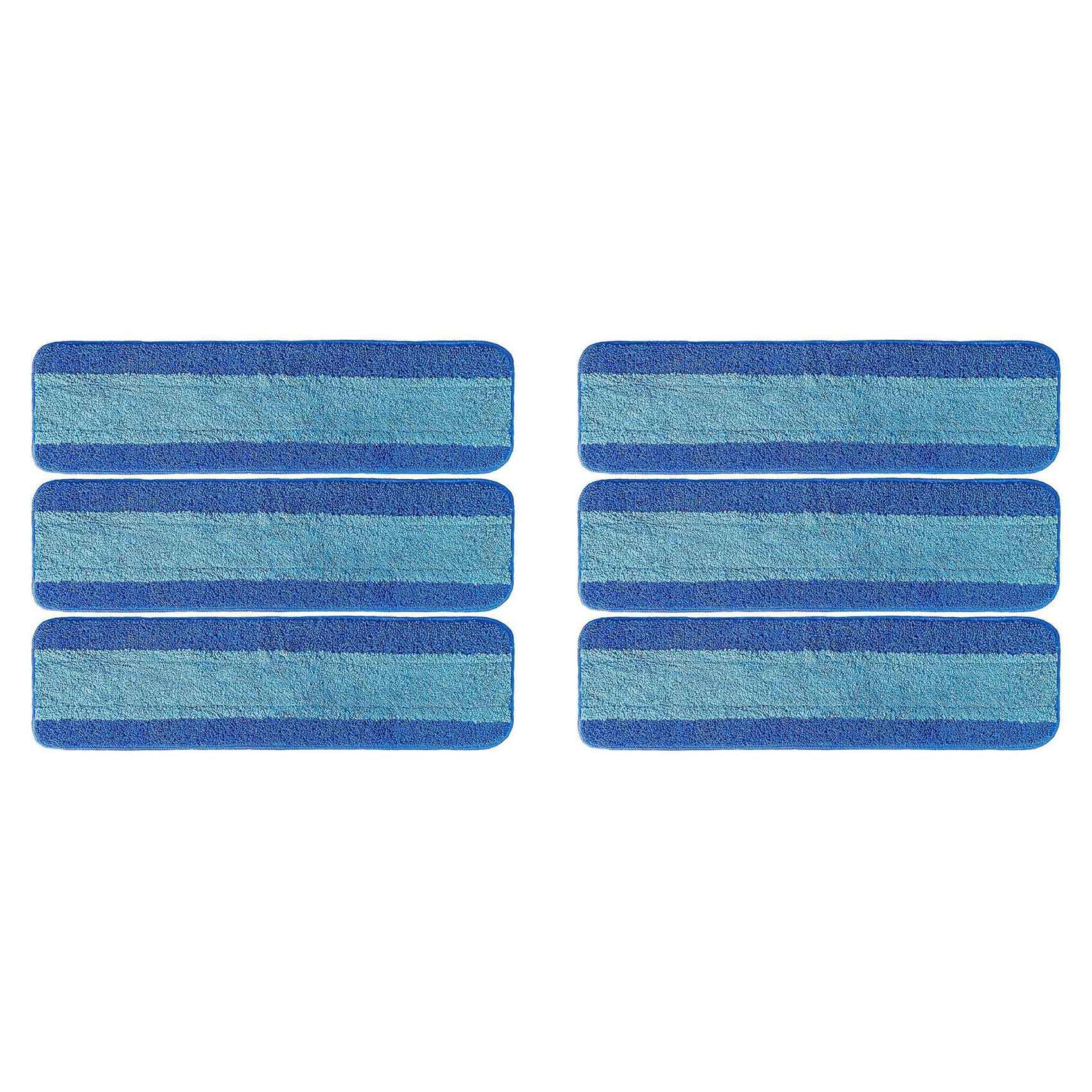 Hndhbfgrt 6 Pack Microfiber Mop Pads for Microfiber Cleaning Pad Compatible with Mop for Hardwood Floor Cleaner