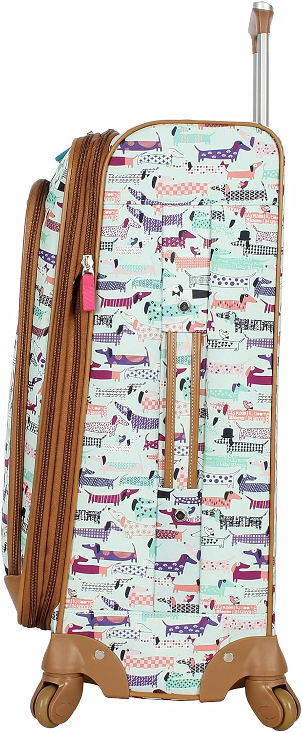 Lily Bloom Luggage 24" Expandable Design Pattern Suitcase With Spinner Wheels For Woman (24in, Totally Paw Some) - Image 3