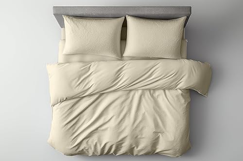 Omnegon Juego de funda de edredón ultrasuave de 800 hilos, tamaño KingCal-King, 104 x 90 pulgadas, 100% algodón egipcio de alta calidad, juego de