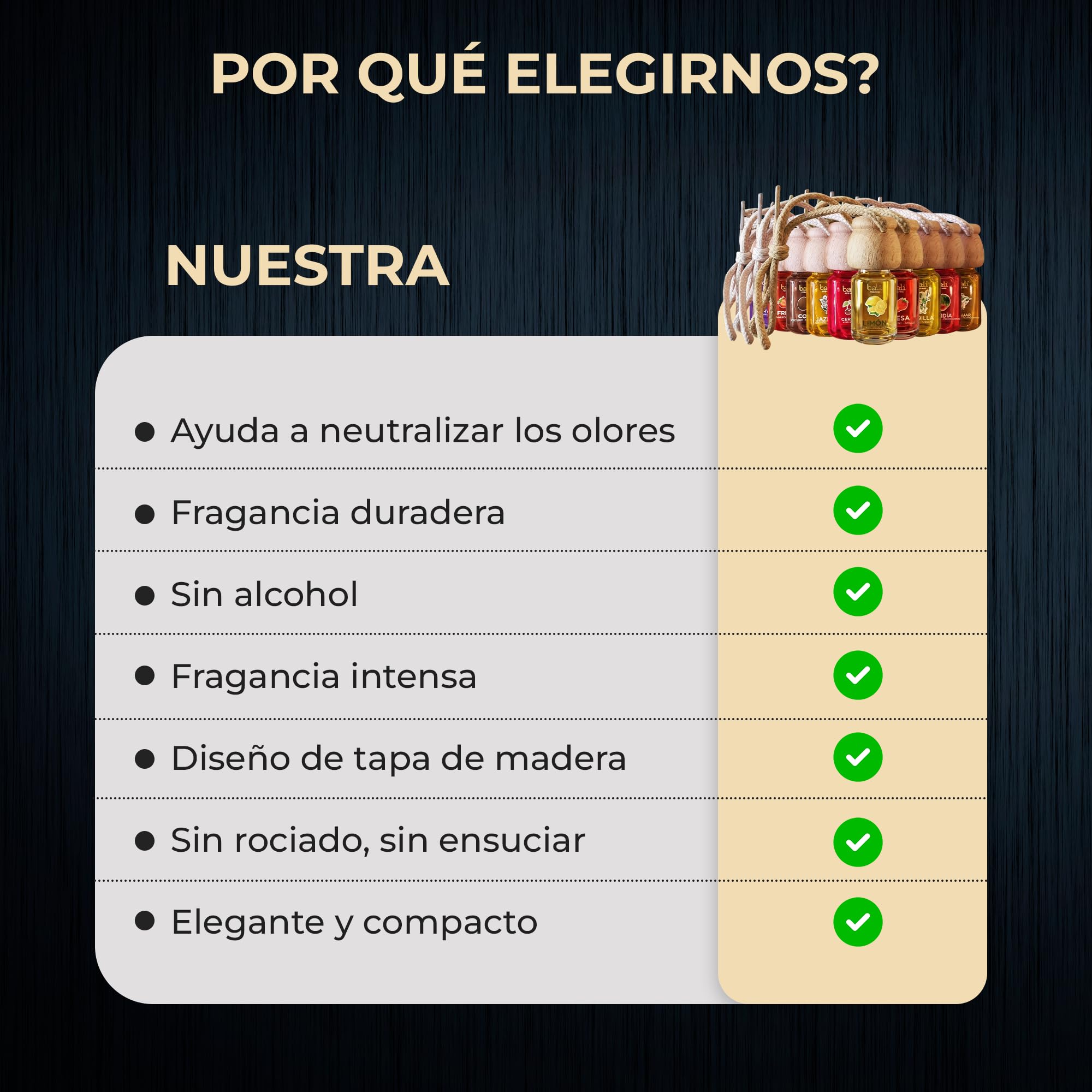 Ambientador de coche COCO 6 ml 0% alcohol