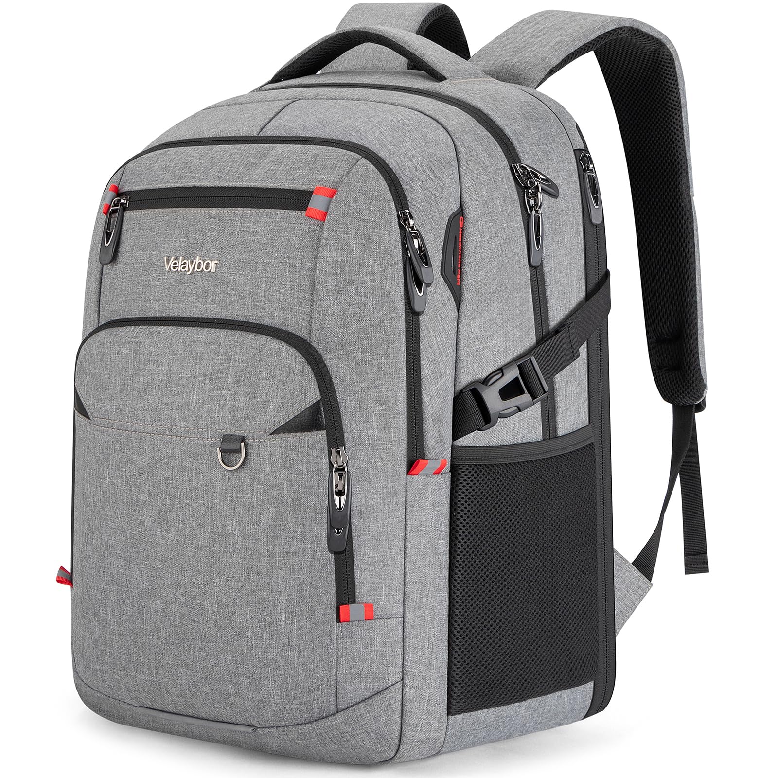 40L Expandable Laptop Backpack, Anti-thief Travel Backpack with USB Charging Port, Airline Approved Business Waterproof Carry on Luggage, Fits 15.6" Laptop for Men Women